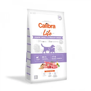 CALIBRA Life Junior Razas Pequeñas y Medianas, XS-M, Cordero, alimento seco para perros junior, 2,5kg