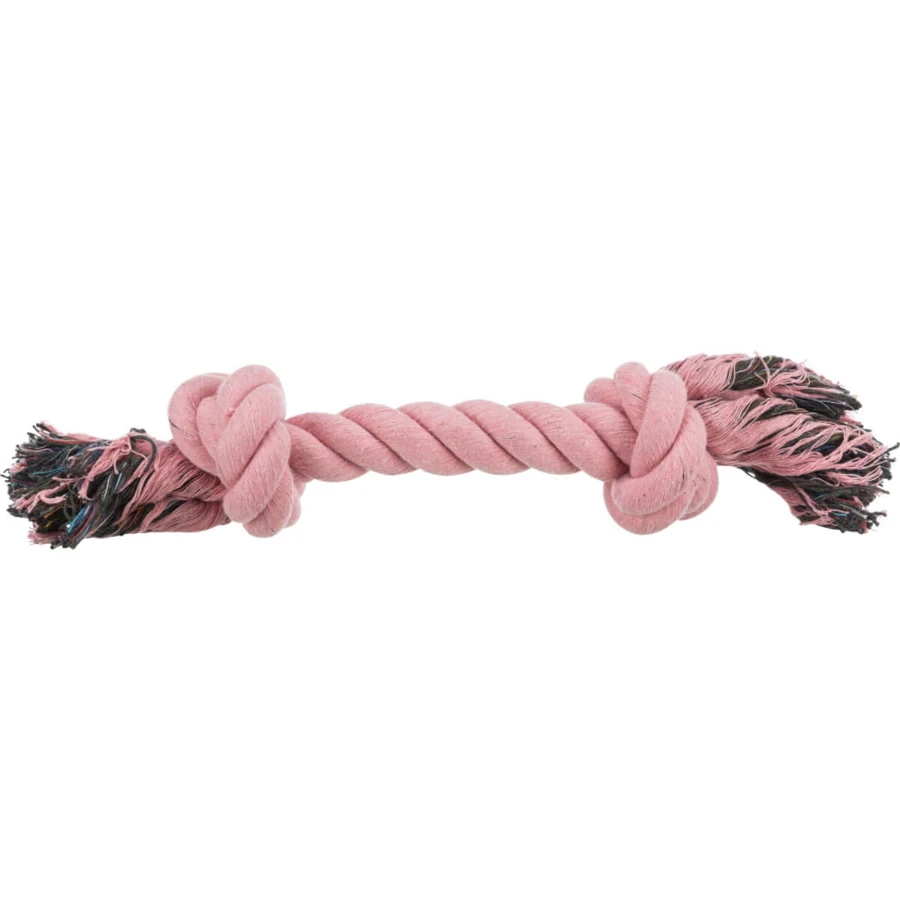 TRIXIE, rope toy with 2 knots dogs, 40cm, multicolor