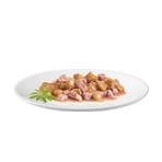 PURINA Gourmet Gold, 4 sabores (Ternera, Pavo y Pato, Salmón y Pollo, Pollo e Hígado), envase mixto, comida húmeda en lata para gatos, (trozos en salsa), 85g x 4
