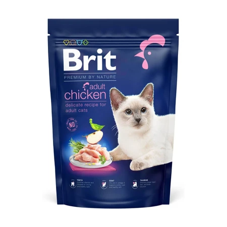 BRIT Premium by Nature, Kip, droogvoer voor katten, 800g