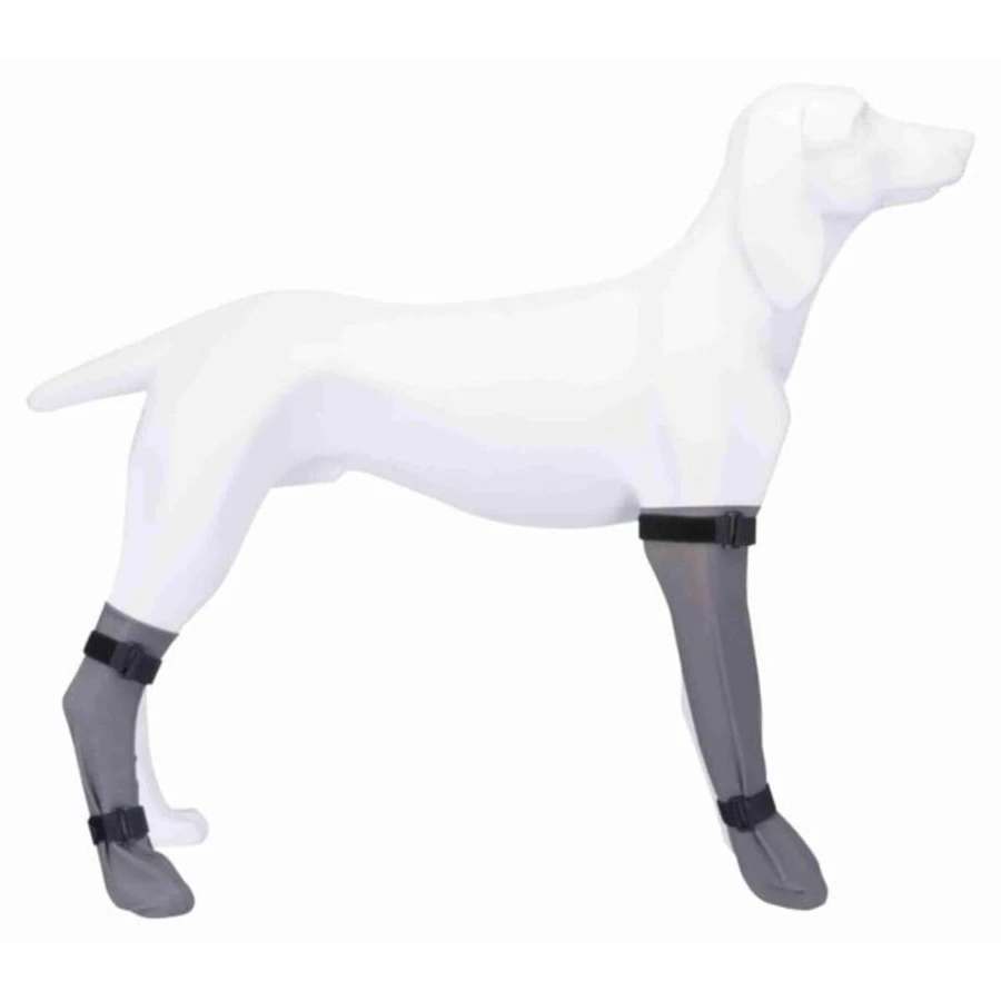 TRIXIE Paw Protector, M, anti-slip sokken voor honden, katoen, 35x8cm