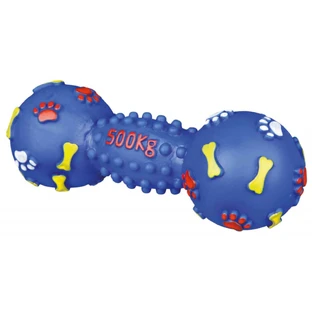 TRIXIE, dog dumbbell toy, with sound, vinyl, 19cm, multicolor