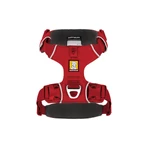 RUFFWEAR Front Rage Red Canyon, harnais double (poitrail et dos) dressage chien, réglable, réfléchissant, rouge, M(69-81cm)