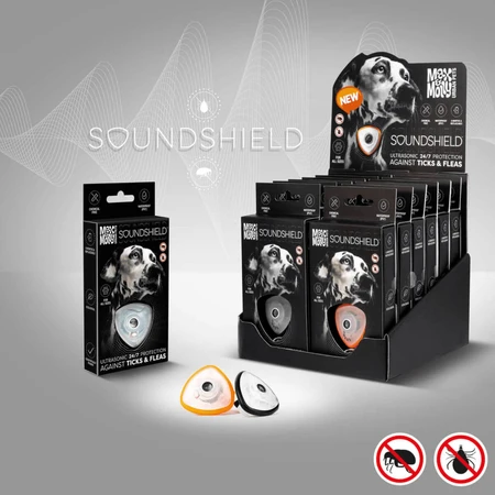 MAX & MOLLY MAX & MOLLY Soundshield Ultrasonic Technology Zecken & Flöhe, Hundeschutzmittel, XS-XL, Ultraschall-Schutzmittel, schwarz, 1 Stück