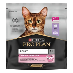 PURINA Pro Plan Delicate OptiDigest Adult, Turkey, croquettes pour chat, sensibilités digestives, 400g