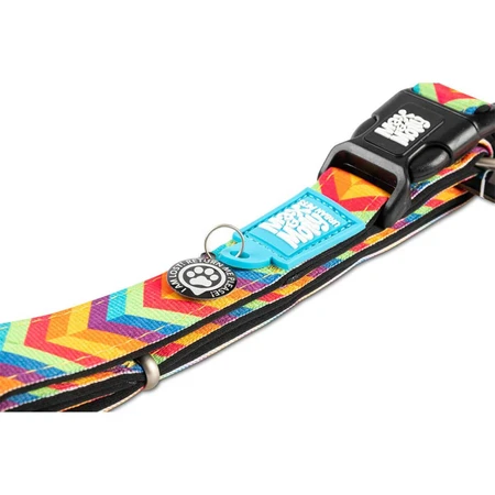 MAX & MOLLY Smart ID Summertime, dog collar, adjustable, polyester, orange, trident buckle, S(28-45 x 1.5cm)