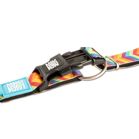 MAX & MOLLY Smart ID Summertime, dog collar, adjustable, polyester, orange, trident buckle, S(28-45 x 1.5cm)