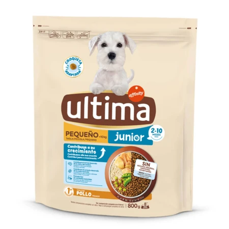 ULTIMA Small Junior, XS-S, Huhn, Trockenfutter für junge Hunde, 800g