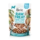 BRIT Raw Treat Skin &amp; Coat XS-XL, Pescado y Pollo, bolsa de golosinas funcionales para perros, piel y pelo, 40g