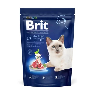 BRIT Premium by Nature Sterilized, Lamb, dry food for sterilized cats, 800g