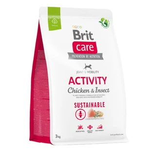 BRIT Care Sustainable Activity, XS-XL, Pollo e Insectos, alimento seco para perros, actividad intensa, sistema articular, 3kg