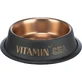TRIXIE Be Nordic, gamelle pour chat, ronde, antidérapante, acier inoxydable, noir et or, 0,2l, ⌀15cm