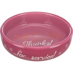TRIXIE Thanks, comedero para gatos, redondo, cerámica, varios colores, 0,3l, ⌀15cm