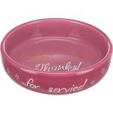 TRIXIE Thanks, cat bowl, round, ceramic, various colors, 0.3l, ⌀15cm
