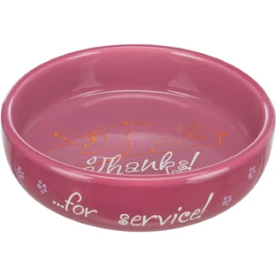 TRIXIE Thanks, comedero para gatos, redondo, cerámica, varios colores, 0,3l, ⌀15cm