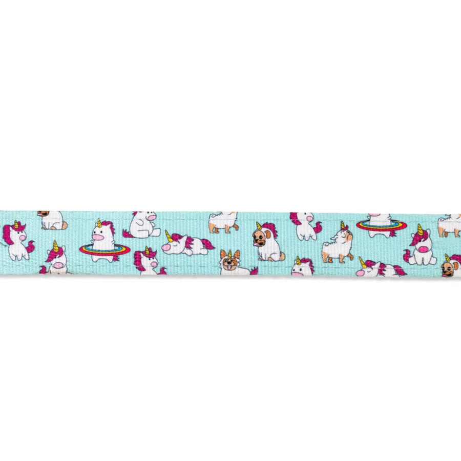 MAX & MOLLY Unicorn, podwójne szelki (na klatkę piersiową i plecy) dla psów, poliester, niebieskie, trójzębna klamra, S(43-53 x 1.5cm): ceny i cechy