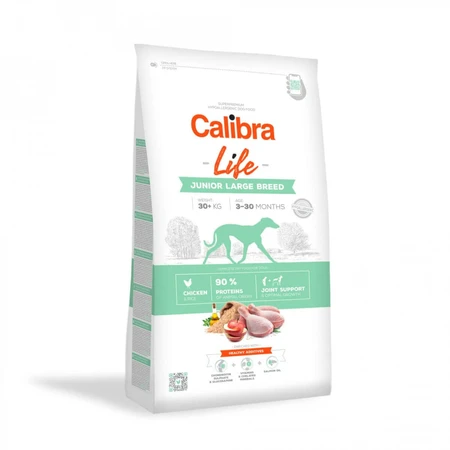 CALIBRA Life Junior Large Breed, L-XL, Chicken, nourriture sèche pour chiens juniors, 2.5kg
