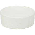 TRIXIE Kerst, hondenbak, rond, keramiek, wit, 0.3l, ⌀12cm