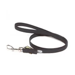 JULIUS-K9 Color & Gris, correa antideslizante con asa para perros, 50kg, textil, cinta, 20mm x 1m, negro