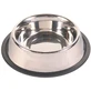 TRIXIE, dog bowl, round, non-slip, stainless steel, silver, S-M(0.9l, ⌀23cm)