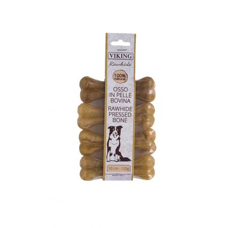 LEOPET Viking Viking Knochen gepresst, M, Rind, getreidefreier Belohnungsbeutel Hunde, 120g