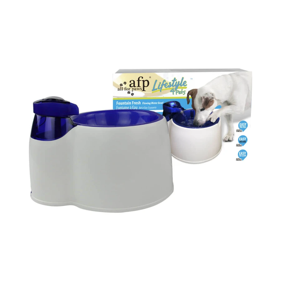 ALL FOR PAWS Fountain Fresh, dog fountain, round, plastic, various colors, XS-M(3l)