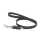 JULIUS-K9 Color & Gray, non-slip leash with handle for dogs, 30kg, textile, tape, 14mm x 1m, black