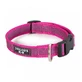 JULIUS-K9 Color &amp; Gray, adjustable collar with handle dogs, nylon, 25mm x 39-45cm, pink
