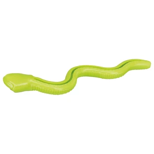 Trixie, slangenspeeltje slang beloning honden, met geluid, thermoplastisch rubber, 42cm, groen