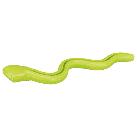 Trixie, slangenspeeltje slang beloning honden, met geluid, thermoplastisch rubber, 42cm, groen
