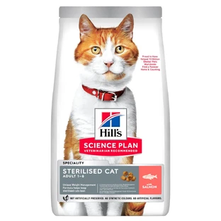 HILL'S Science Plan Sterilized, Salmón, alimento seco para gatos esterilizados, 1,5kg