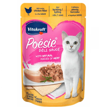 Vitakraft Poesie Pouch Hühnerfilets in Sauce, 85 g