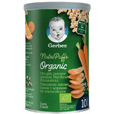 Snack with cereals, carrots and oranges, 35 gr, Gerber