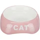 TRIXIE Cat, comedero para gatos, asimétrico, cerámica, varios colores, 0,2l, ⌀13cm
