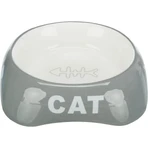 TRIXIE Cat, comedero para gatos, asimétrico, cerámica, varios colores, 0,2l, ⌀13cm