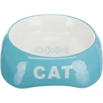 TRIXIE Cat, comedero para gatos, asimétrico, cerámica, varios colores, 0,2l, ⌀13cm