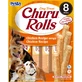INABA Churu Rolls, XS-XL, Pollo, bolsa de recompensa sin cereales para perros, semimimosa, 92g