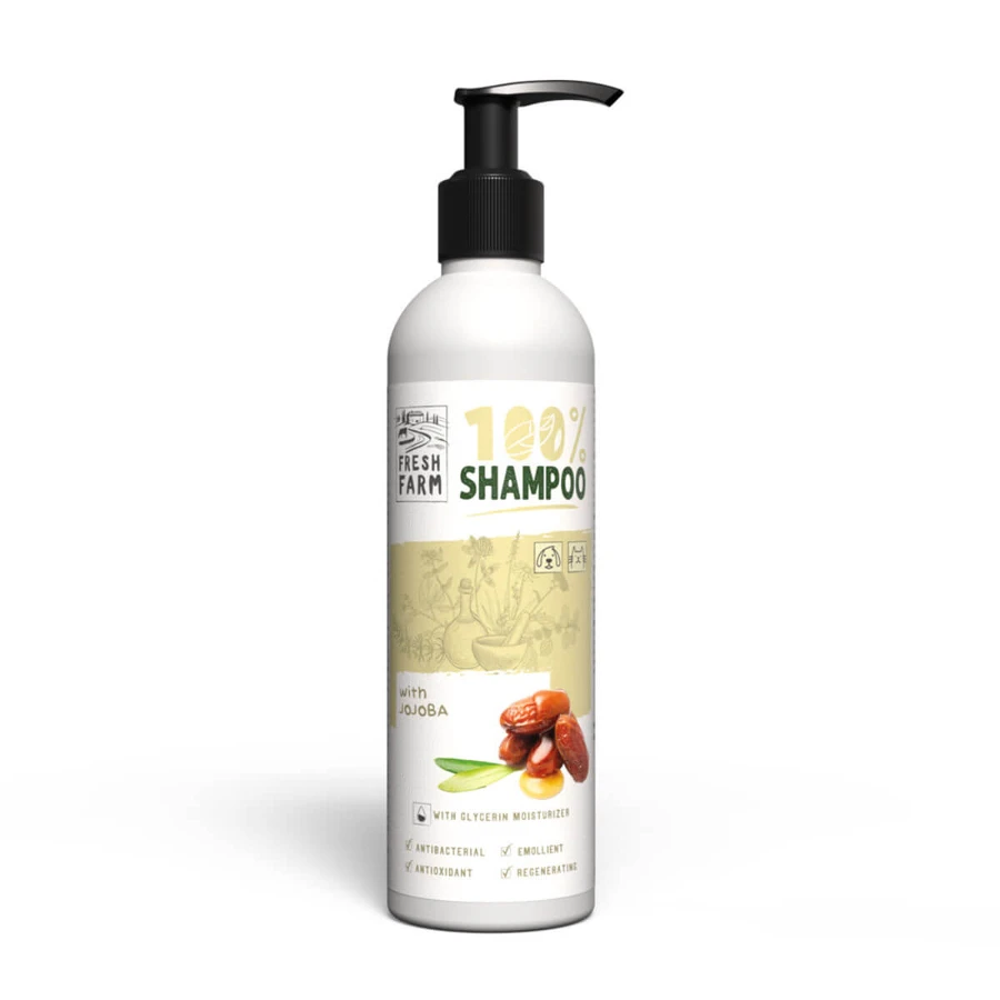 FRESH FARM Jojoba, XS-XL, shampoo voor honden, fles, 250ml