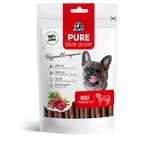 PET'S DESSERT Pure Doggie Delight Hipoalergénico Doggie Delight, XS-XL, ternera, mono proteína sin grano bolsa de recompensa perros, alergias, 80g