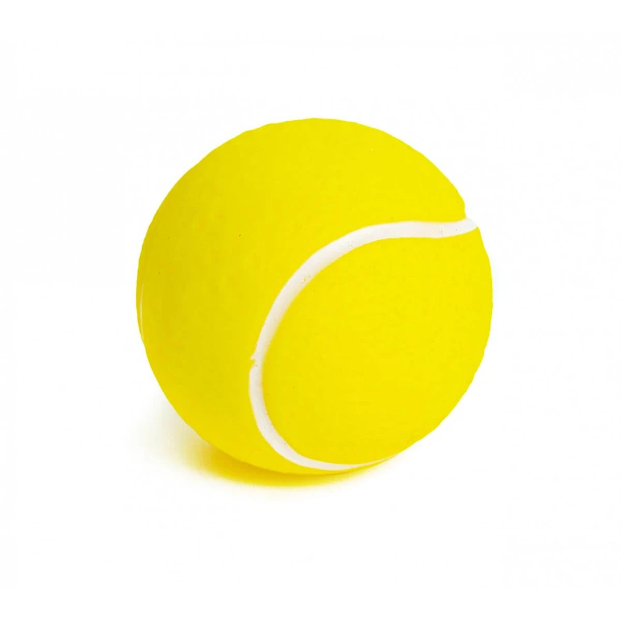 LEOPET Bal, apporteerspeeltje voor honden, XS-S, vinyl, fysieke activiteiten, geel, 7,5 cm