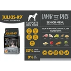 JULIUS-K9 Hypoallergenic Senior Menu, XS-XL, Honing en Rijst, droogvoer voor senior honden, allergieën, 3kg