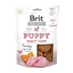 BRIT Jerky Jerky Puppy Turkey Meaty Coins, Junior Hundeleckerli, Banuti Turkey Meat Rounds, 80g