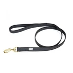 JULIUS-K9 Color & Gray, non-slip leash with handle for dogs, 50kg, textile, tape, 20mm x 1.2m, black