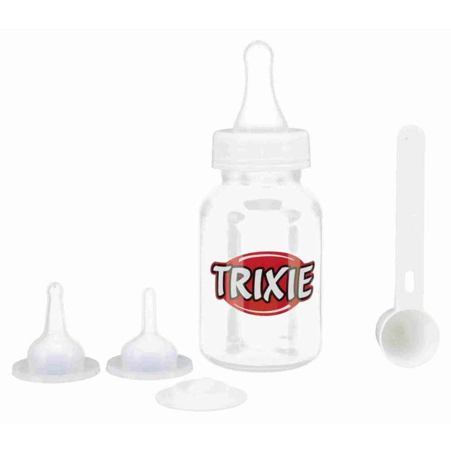 TRIXIE, fles voor honden en katten, kunststof, wit, 0,12l