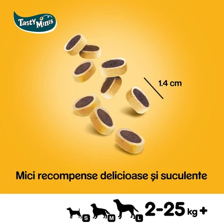 PEDIGREE Tasty Bites, friandises pour chiens, friandises au fromage pour chiens, 140g