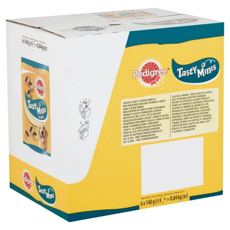 PEDIGREE Tasty Bites, friandises pour chiens, friandises au fromage pour chiens, 140g