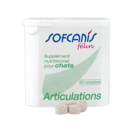 SOFCANIS Articulations, joint system supplement for cats, bottle, 60 tablets