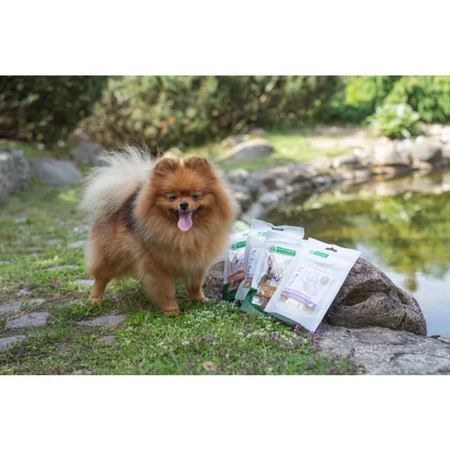 NATURES PROTECTION Superior Care Konijnenhart Bijt, XS-XL, Konijn en Hart, beloningszakje, honden, 75g