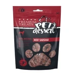 PET'S DESSERT Sausage, XS-XL, Beef, grain-free reward pouch dogs, 80g