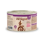 PETKULT Grain Free Mini Junior, Pato, comida húmeda en lata sin cereales para perros junior, 185g